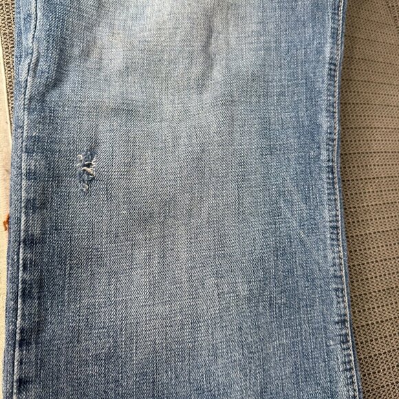 Ariat Mens 34X32 Blue Straight-Leg Denim Jeans Stretch Cotton Casual Wear (need - Picture 7 of 11